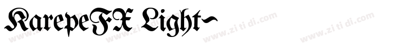KarepeFX Light字体转换